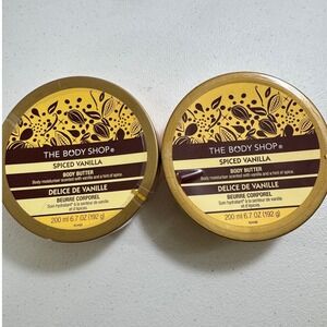 Discontinued The Body Shop Spiced Vanilla Body Butter 6.7 oz 200ml New Two Pack